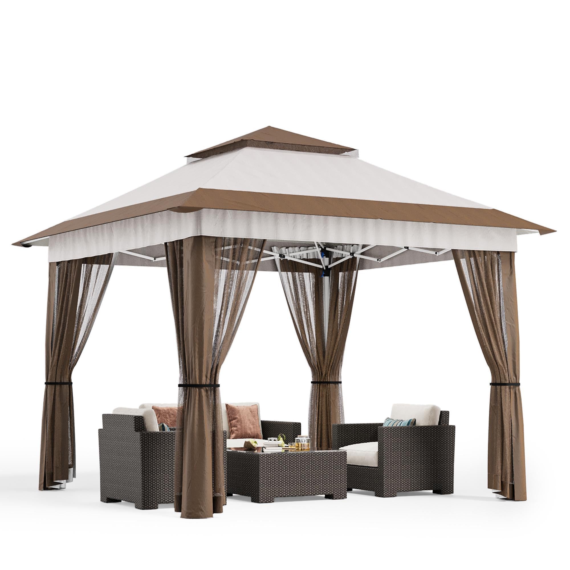 Bealife CT20 Pop-Up Pavillon Höhenverstellbar, Wasserdicht & UV-Schutz | 3.35x3.35m