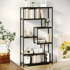 Bealife FS13 Bücherregal, Standregal mit 5-stöckiges bodenstehendes , offenes Bücherregal