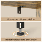 Bealife FS28 Bücherregal mit Schrank, Flurregal freistehend
