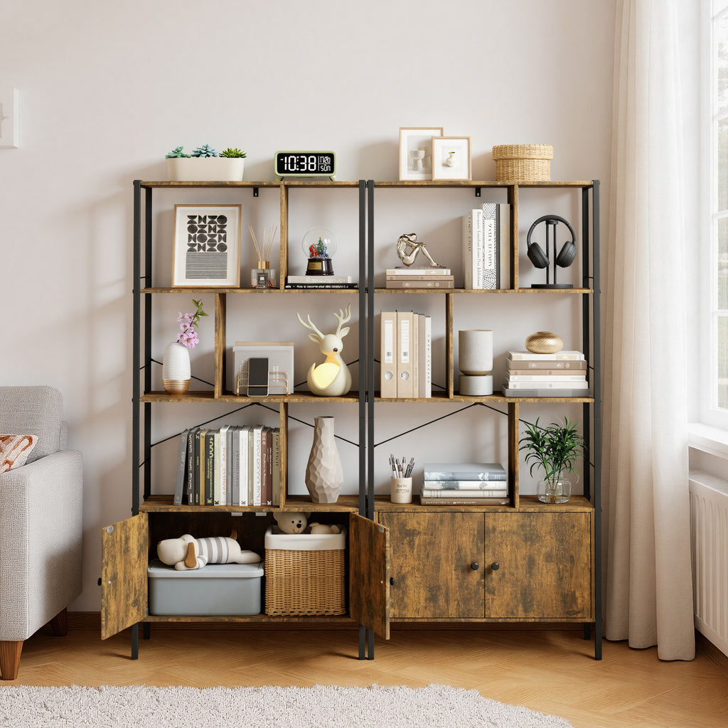 Bealife FS28 Bücherregal mit Schrank, Flurregal freistehend