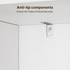 Bealife AP114 Sideboards mit 1 Tür und 3 Schubladen, Kippsicherung & agnetverschluss für Bad, Flur & Schlafzimmer