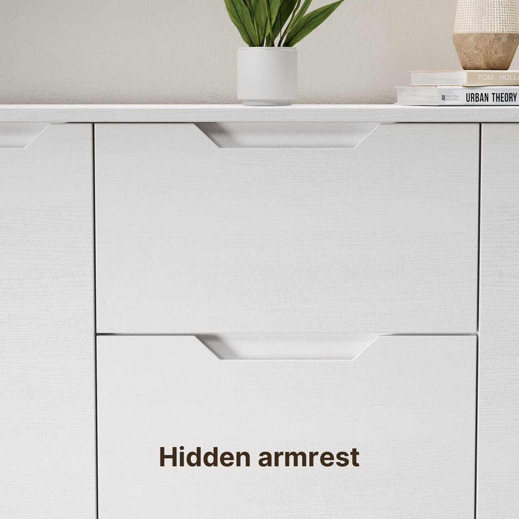 Bealife AP115 Sideboards mit 2 Türen und 3 Schubladen, viel Stauraum, wasserfest und kippsicher für geräumige Wohnzimmer und Badezimmer
