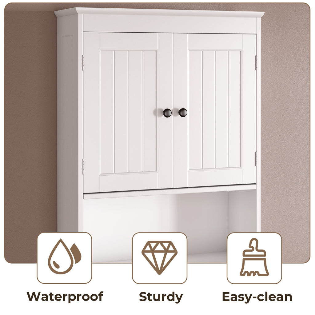 Bealife AP12 Badezimmerschrank，Badezimmer Hochschrank， Badregal Toilettenschrank mit Ablagen,Badmöbel