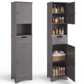 Bealife AP13 Badezimmerschrank schmal 170 cm – Höhenverstellbare Regale und Kippsicherung