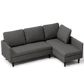 Bealife AR104 Ecksofa mit Schlaffunktion, 3-Sitzer L-Form Sofa mit Rückenlehne für Wohnzimmer