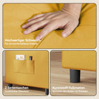 Bealife AR24 Sofa Bed, 3-in-1 Convertible Chair Bed, Recliner with Sleeping Function, with Pillow