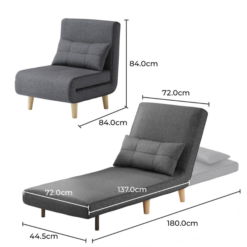 Bealife AR50 Klappsofa mit verstellbarer Rückenlehne