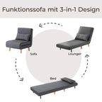 Bealife AR50 Klappsofa mit verstellbarer Rückenlehne