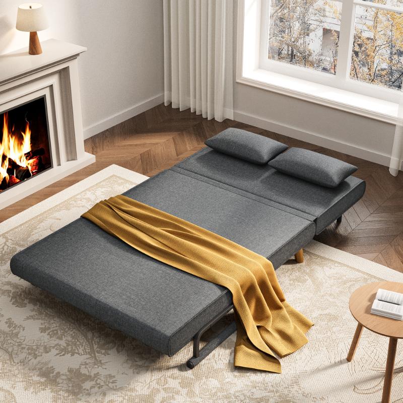 Bealife AR51 Doppel Klappsofa 6-stufig verstellbares , 2-in-1 mit Doppelkissen