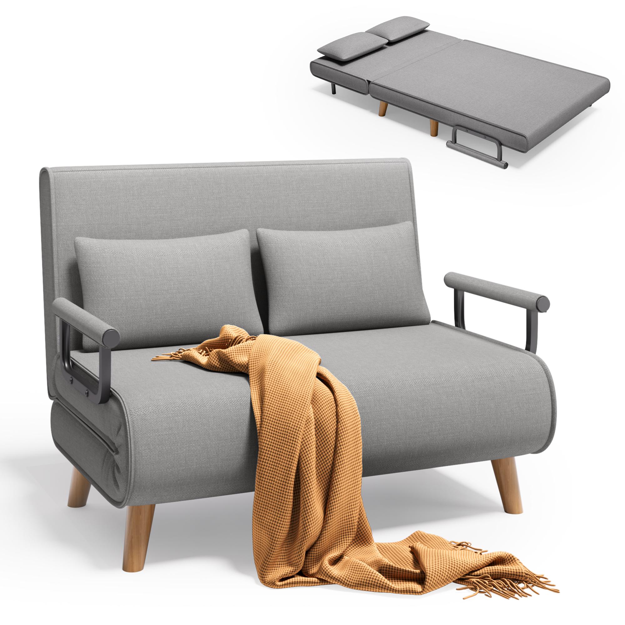 Bealife AR51 Doppel Klappsofa 6-stufig verstellbares , 2-in-1 mit Doppelkissen