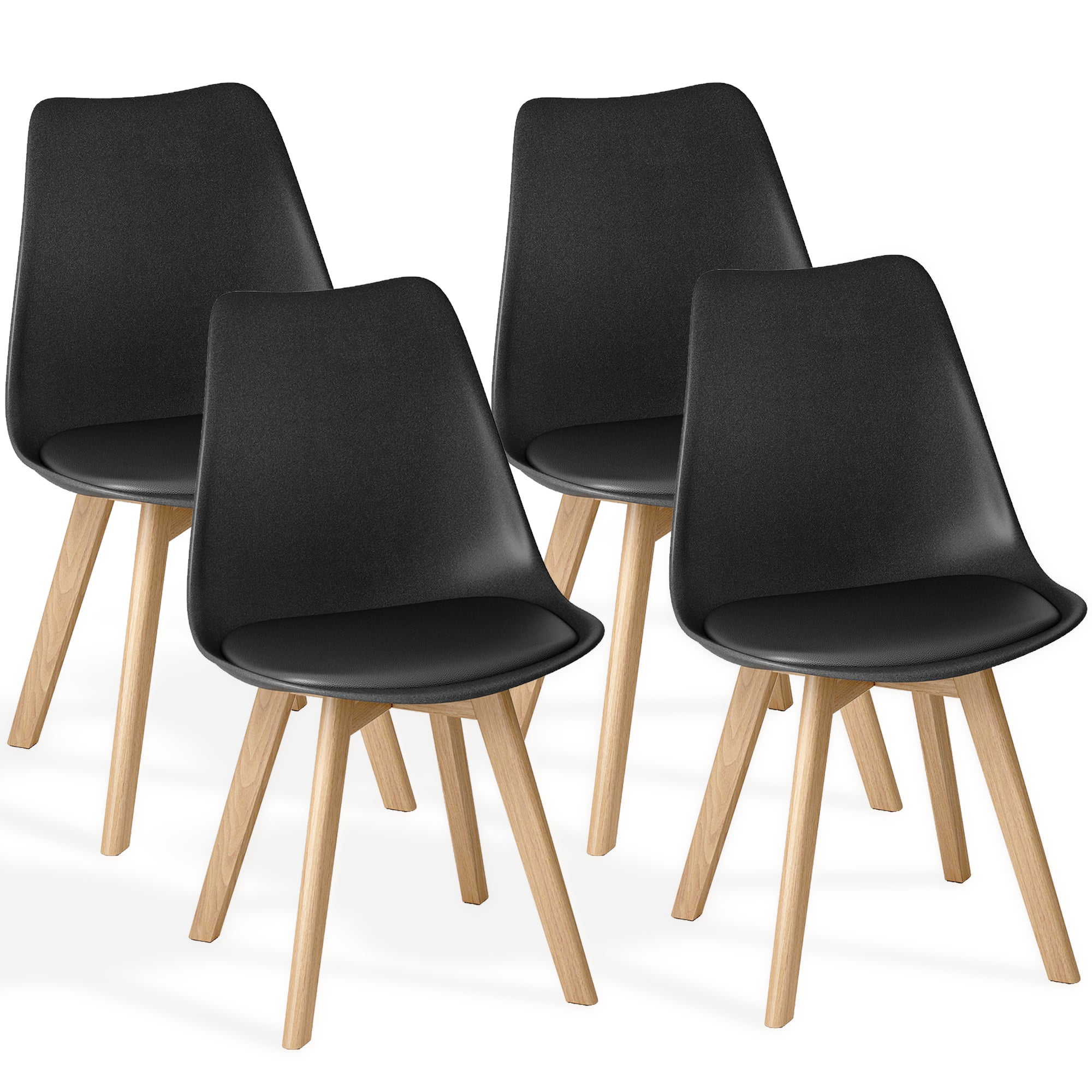 Bealife TB18 Esszimmer Stühle 2er-, 4er- und 6er-Set，Ergonomischen Stühle im skandinavischen Stil für Esszimmer Arbeitszimmer & Schminktisch