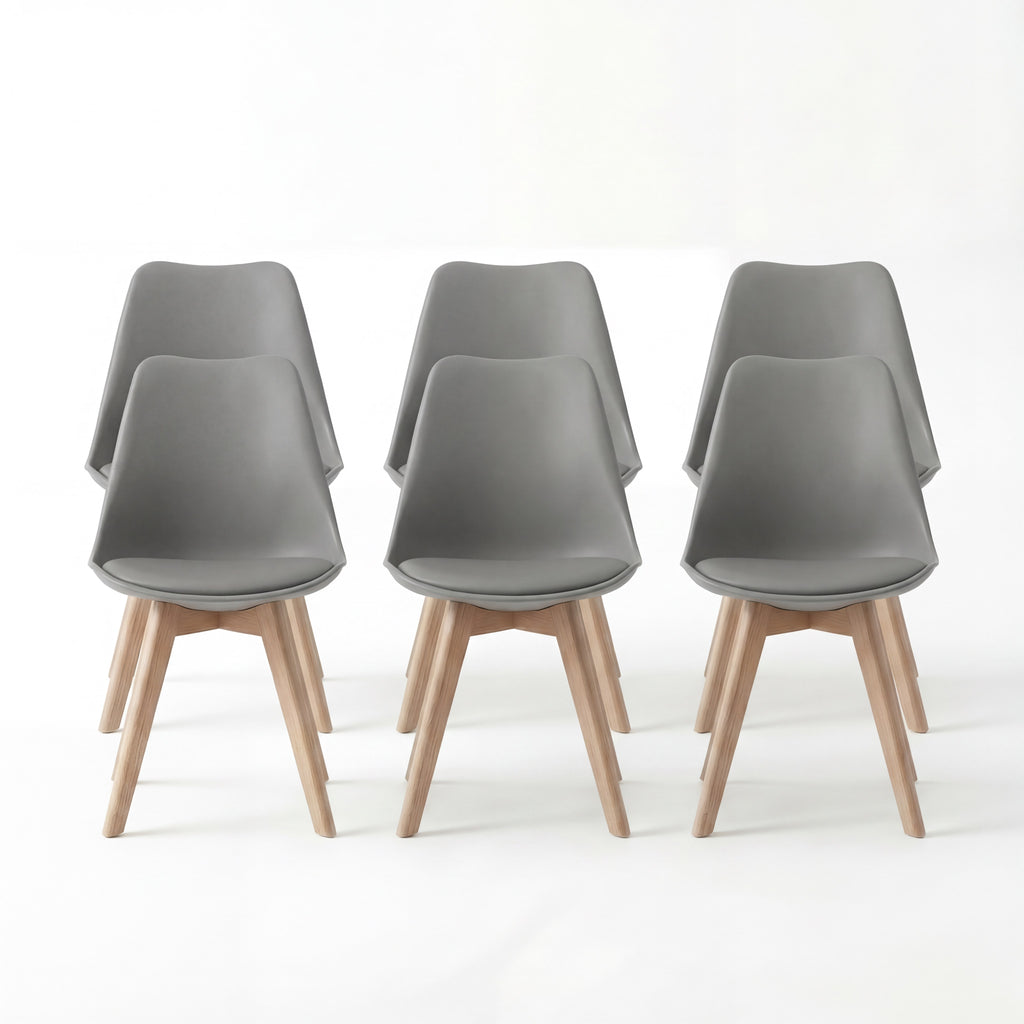 Bealife TB18 Esszimmer Stühle 2er-, 4er- und 6er-Set，Ergonomischen Stühle im skandinavischen Stil für Esszimmer Arbeitszimmer & Schminktisch