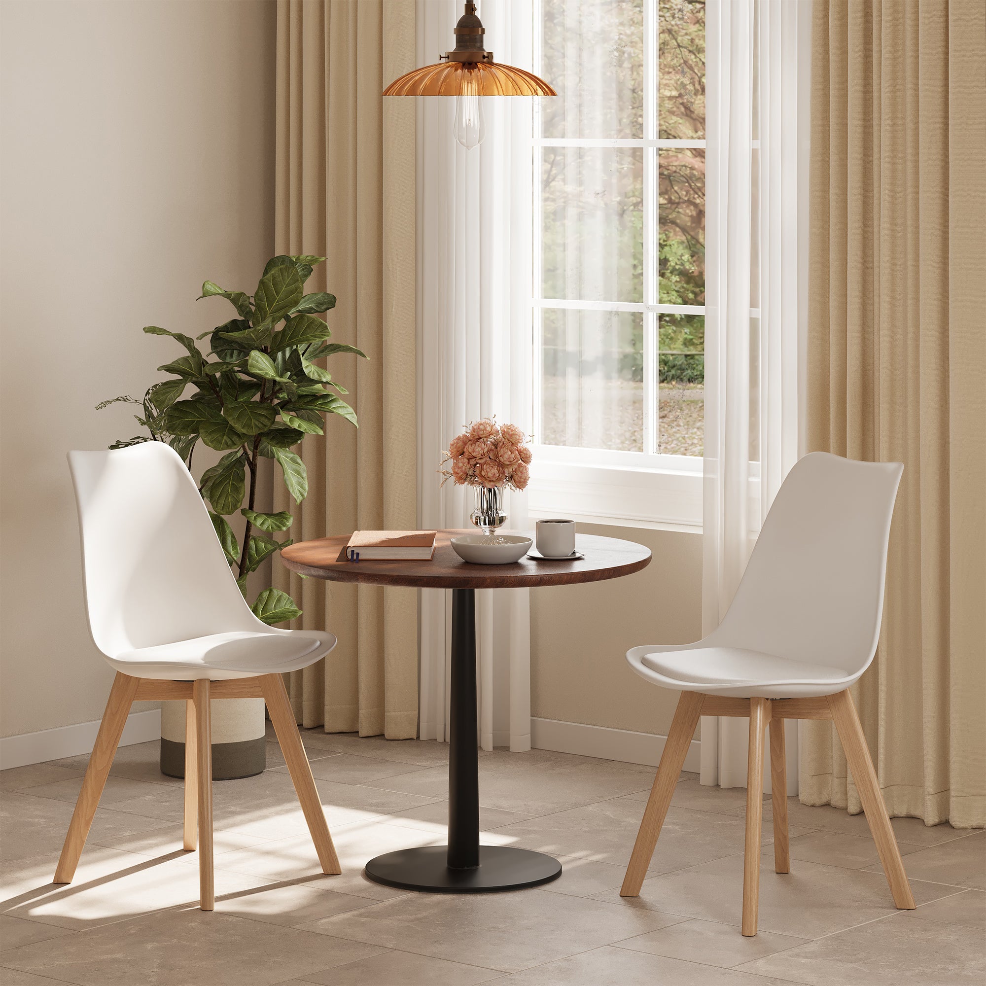 Bealife TB18 Esszimmer Stühle 2er-, 4er- und 6er-Set，Ergonomischen Stühle im skandinavischen Stil für Esszimmer Arbeitszimmer & Schminktisch