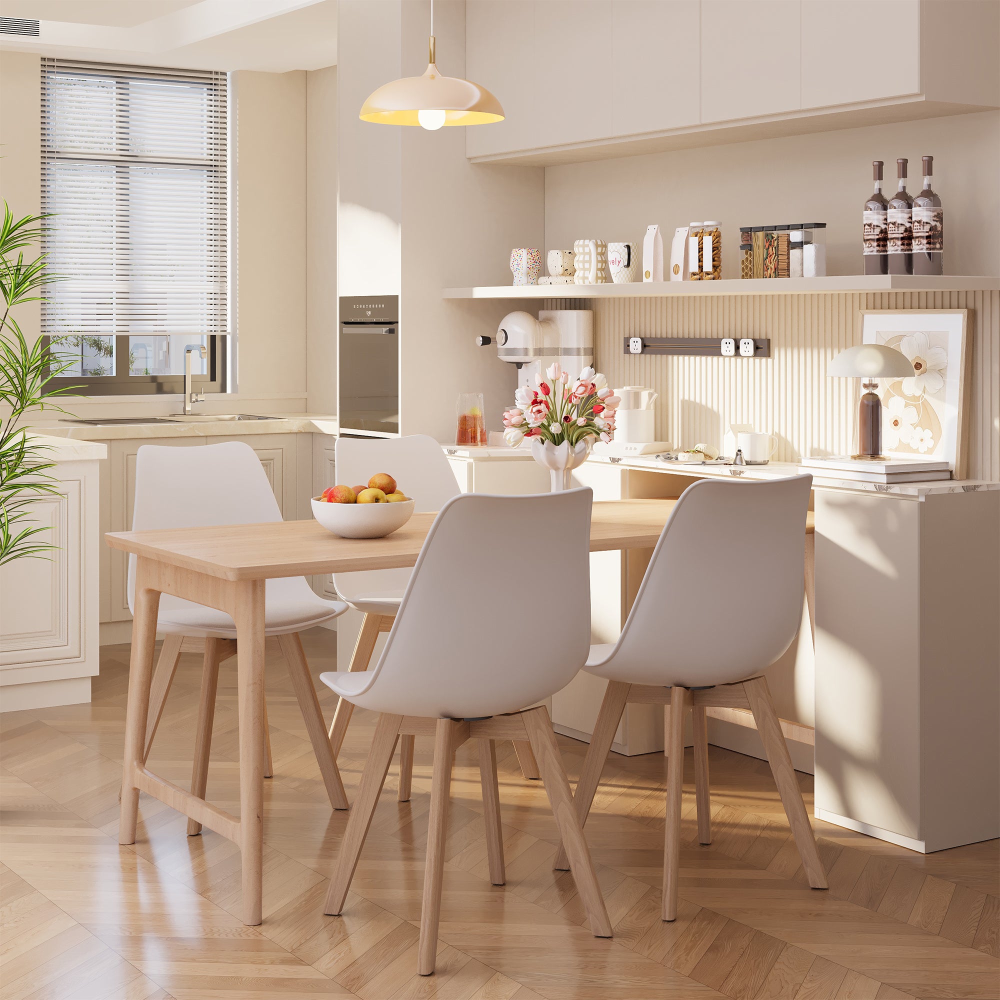 Bealife TB18 Esszimmer Stühle 2er-, 4er- und 6er-Set，Ergonomischen Stühle im skandinavischen Stil für Esszimmer Arbeitszimmer & Schminktisch