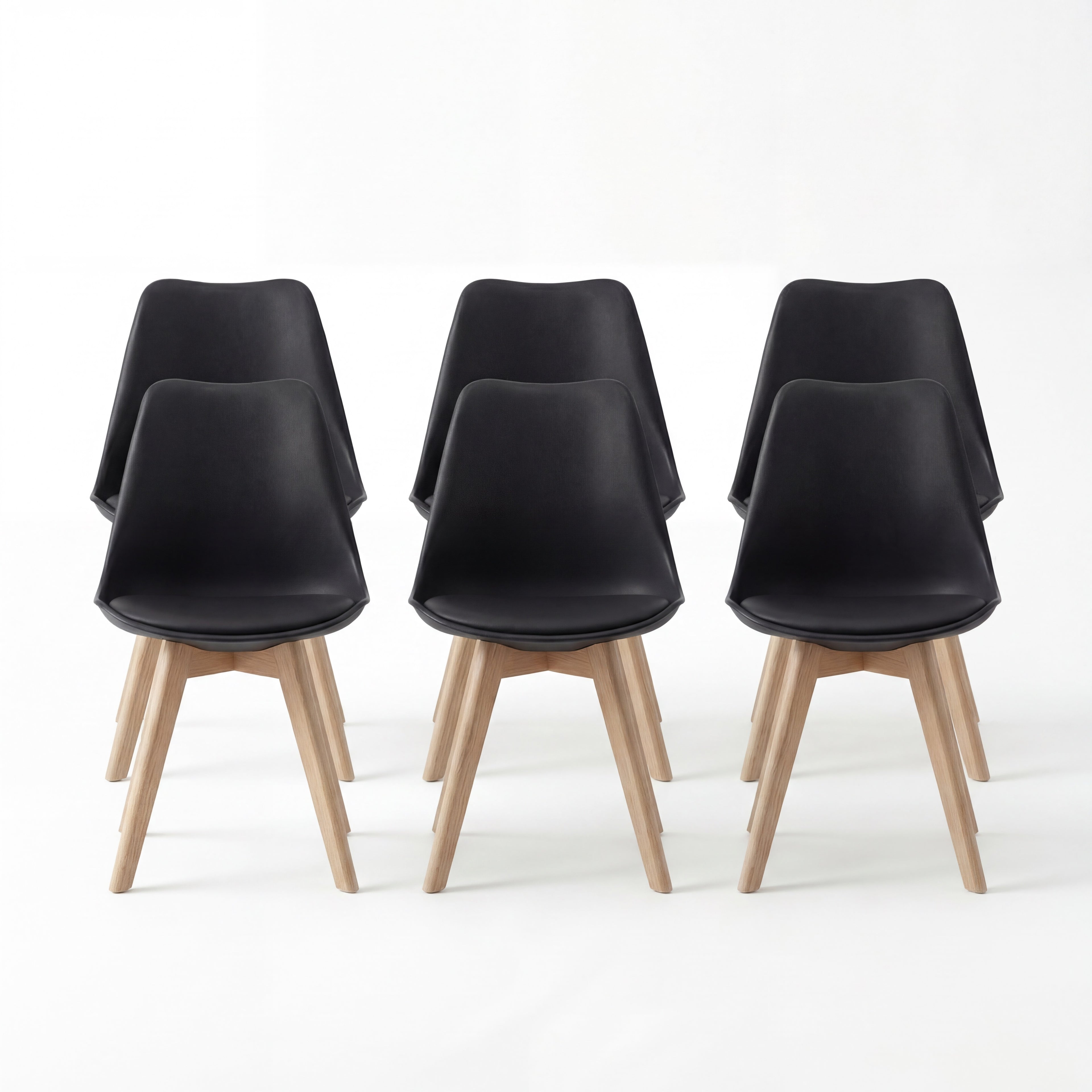 Bealife TB18 Esszimmer Stühle 2er-, 4er- und 6er-Set，Ergonomischen Stühle im skandinavischen Stil für Esszimmer Arbeitszimmer & Schminktisch