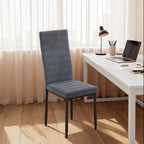 Bealife TB40 Wildleder Esszimmer Stühle 4er Set, mit einer ergonomischen hohen Rückenlehne