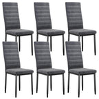 Bealife TB41 Esszimmer Stühle 6er Set aus Wildleder, mit hoher Rückenlehne & ergonomischem Design