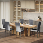 Bealife TB41 Esszimmer Stühle 6er Set aus Wildleder, mit hoher Rückenlehne & ergonomischem Design