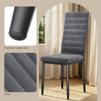 Bealife TB41 Esszimmer Stühle 6er Set aus Wildleder, mit hoher Rückenlehne & ergonomischem Design