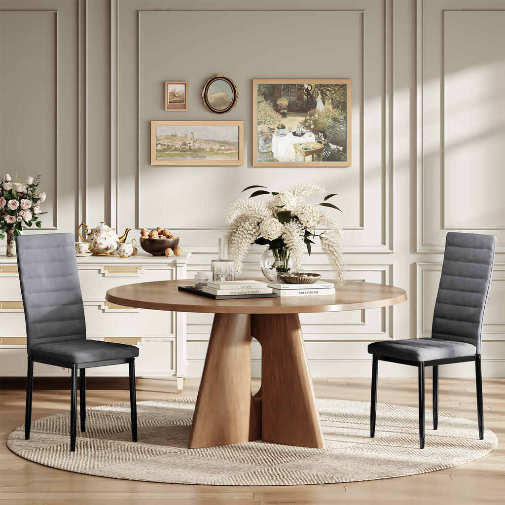 Bealife TB41 Esszimmer Stühle 6er Set aus Wildleder, mit hoher Rückenlehne & ergonomischem Design