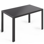 Bealife TB41 Rechteckiger Esstisch mit gehärtetem-Glas Tischplatte 130×70cm, wasserdicht und Hitzebeständig für kleine küche esszimmer