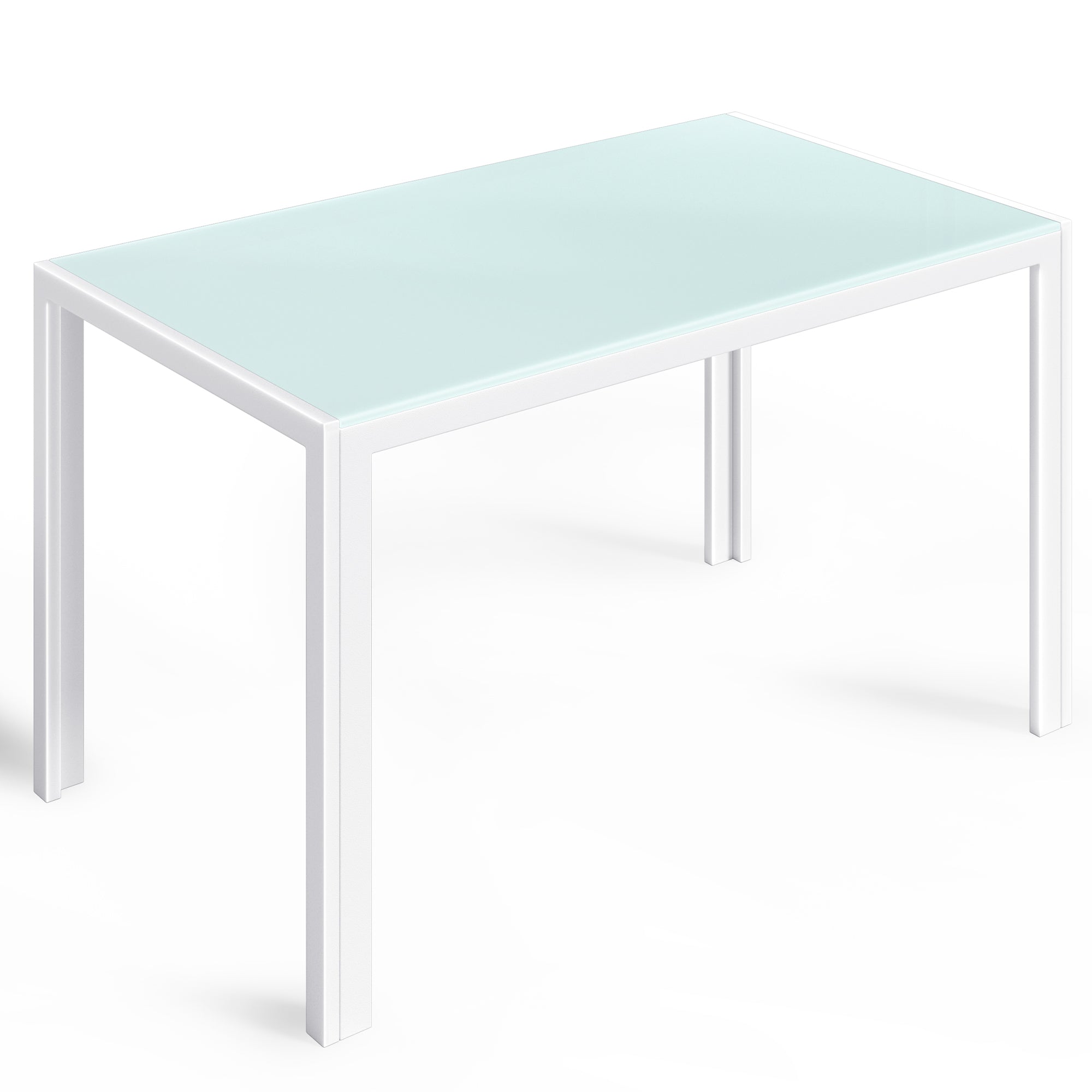 Bealife TB41 Rechteckiger Esstisch mit gehärtetem-Glas Tischplatte 130×70cm, wasserdicht und Hitzebeständig für kleine küche esszimmer