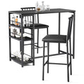 Bealife TB51 Bartisch Set für 2 Personen, 2 gepolsterte Hocker and 1 Bartisch für Küche/Bistro