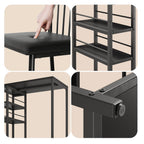 Bealife TB51 Bartisch Set für 2 Personen, 2 gepolsterte Hocker and 1 Bartisch für Küche/Bistro