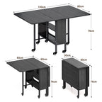 Bealife TB66 3-in-1 Klappbarer Esstisch, küchenwagen mit rollen für kleine Küchen Esszimmer Homeoffice