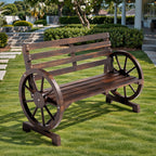 BEALIFE WR219 Vintage Gartenbank 2-Sitzer, wetterfest Sitzbank Gartenmöbel aus Fichtenholz für Garten